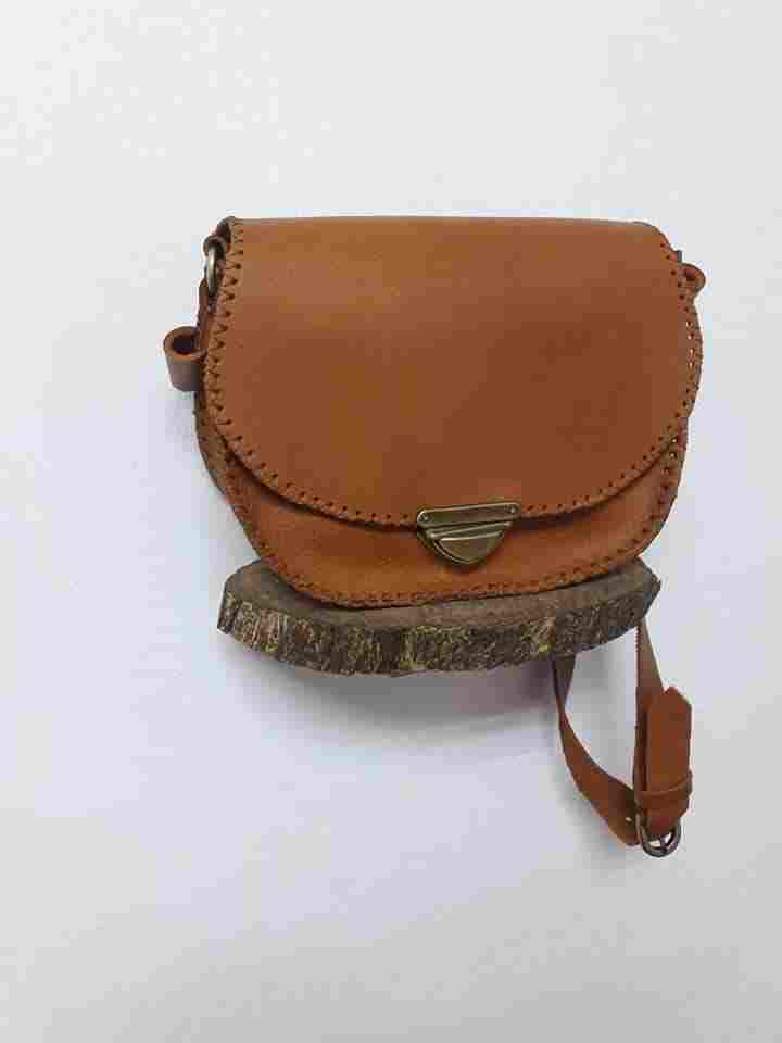 Cross bag, genuine cow leather