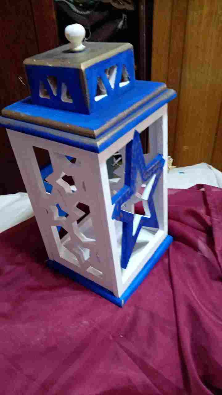 Ramadan lantern wood decoupage