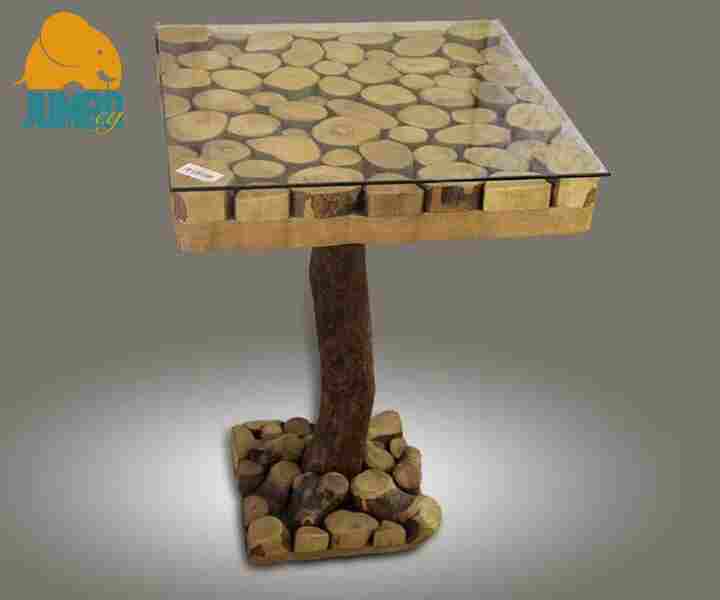 Table of natural olive wood