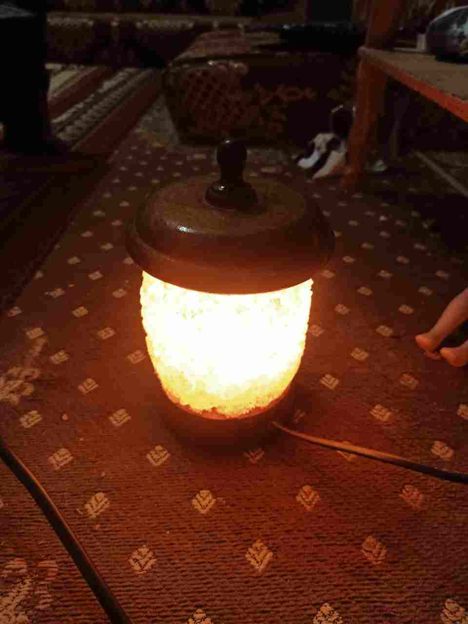 big wood lampshade