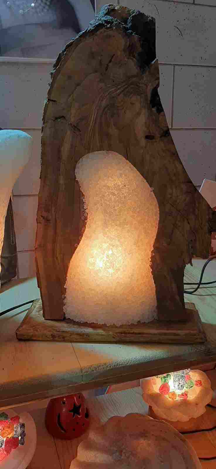 big wood lampshade