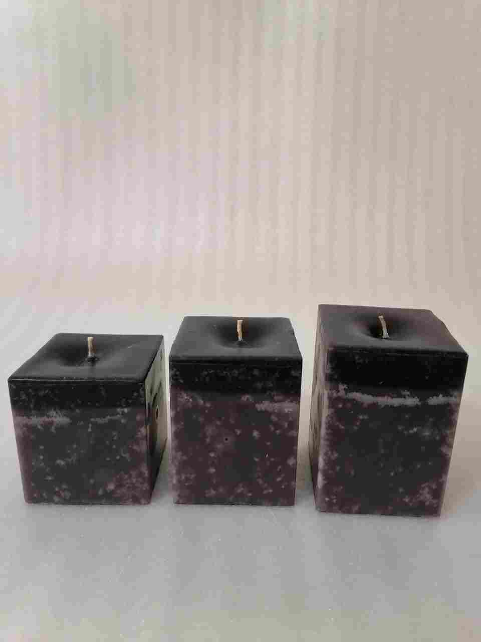 Candle set made of marble