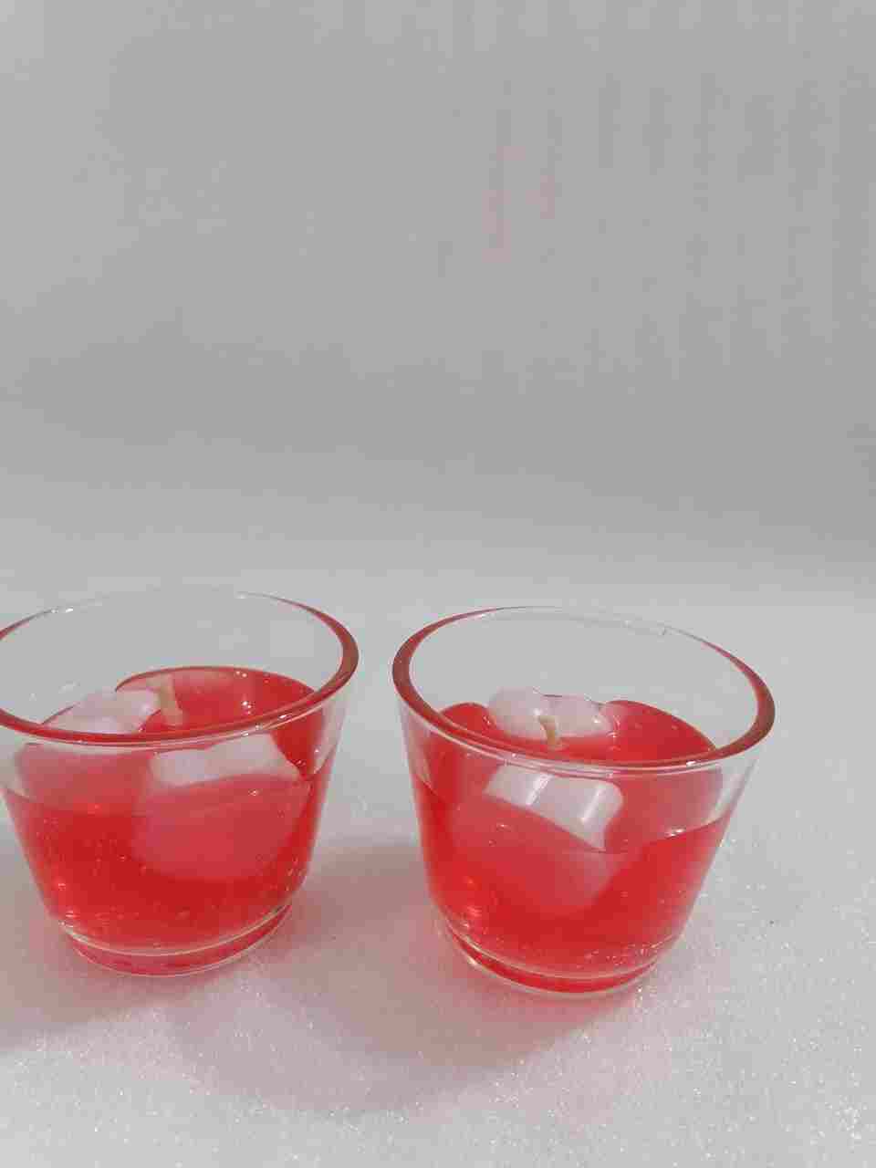 two Gel Candle cup 