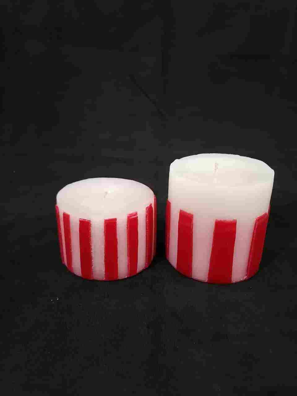 Hand carving circular Candle set