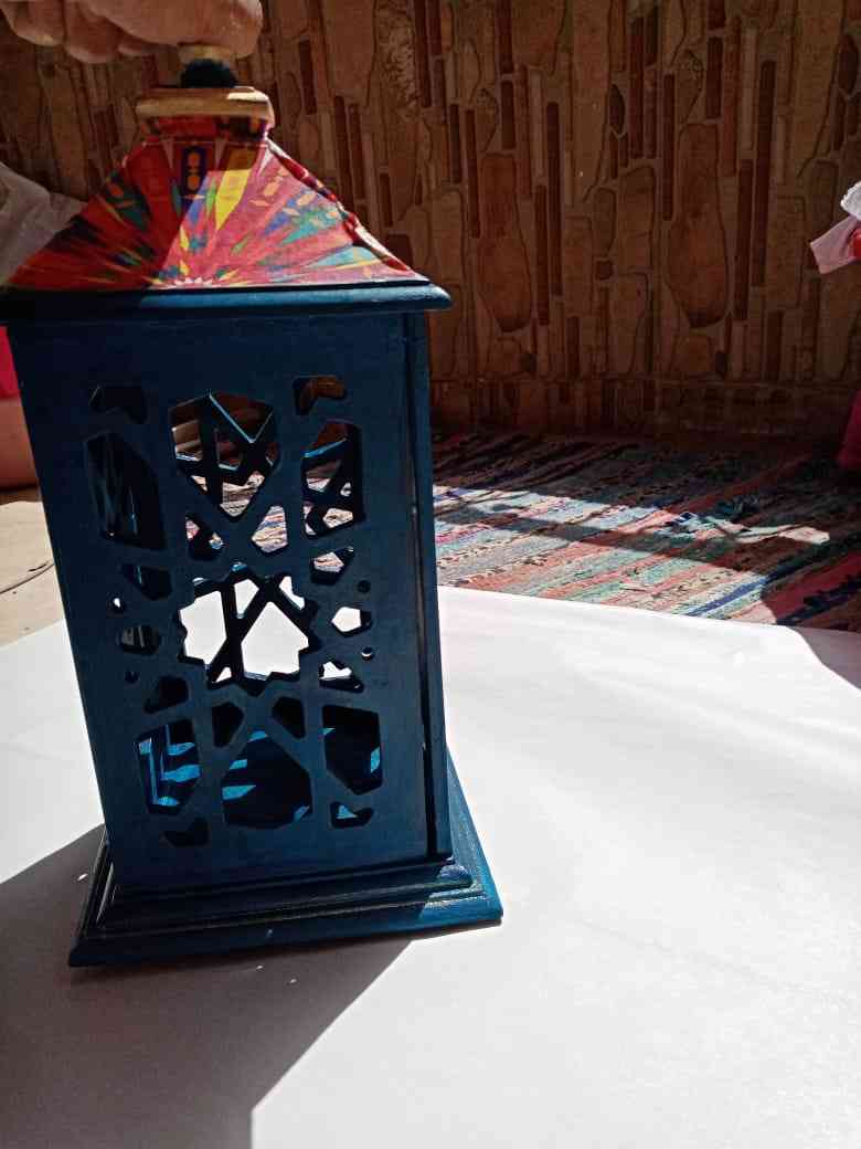 Ramadan lantern wood decoupage