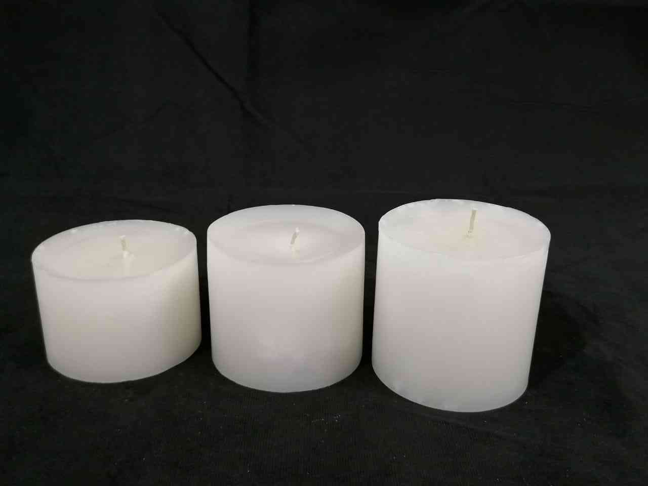 Candles set circular smell coconut