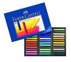 Colores de cera Faber-Castell - 36 colores pastel suaves de estudio