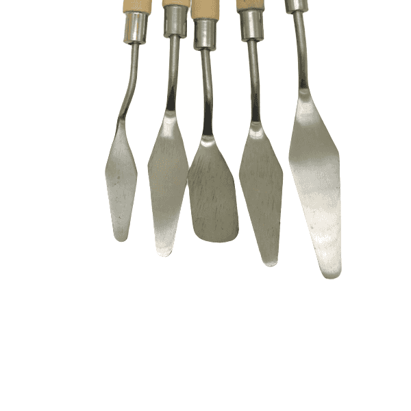 F&A knife set with small wood handle