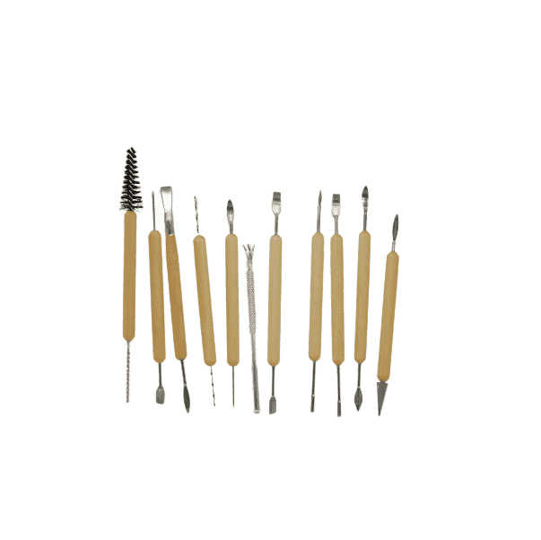 Paquete de 10 herramientas de talla de madera + 1 herramienta de metal