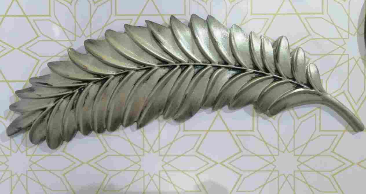 Its decorative feathers are made of wood
