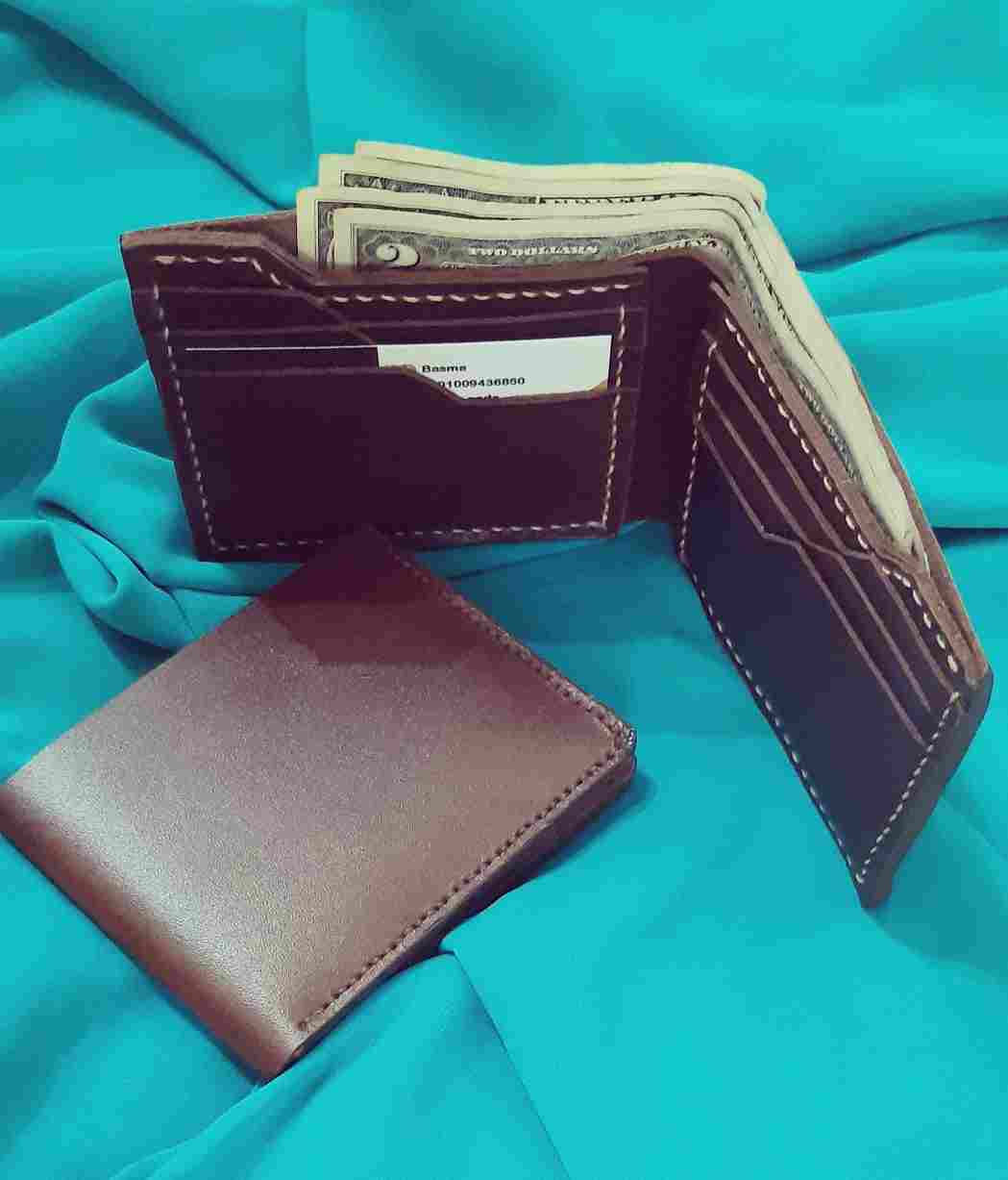 Genuine cowhide leather men's wallet