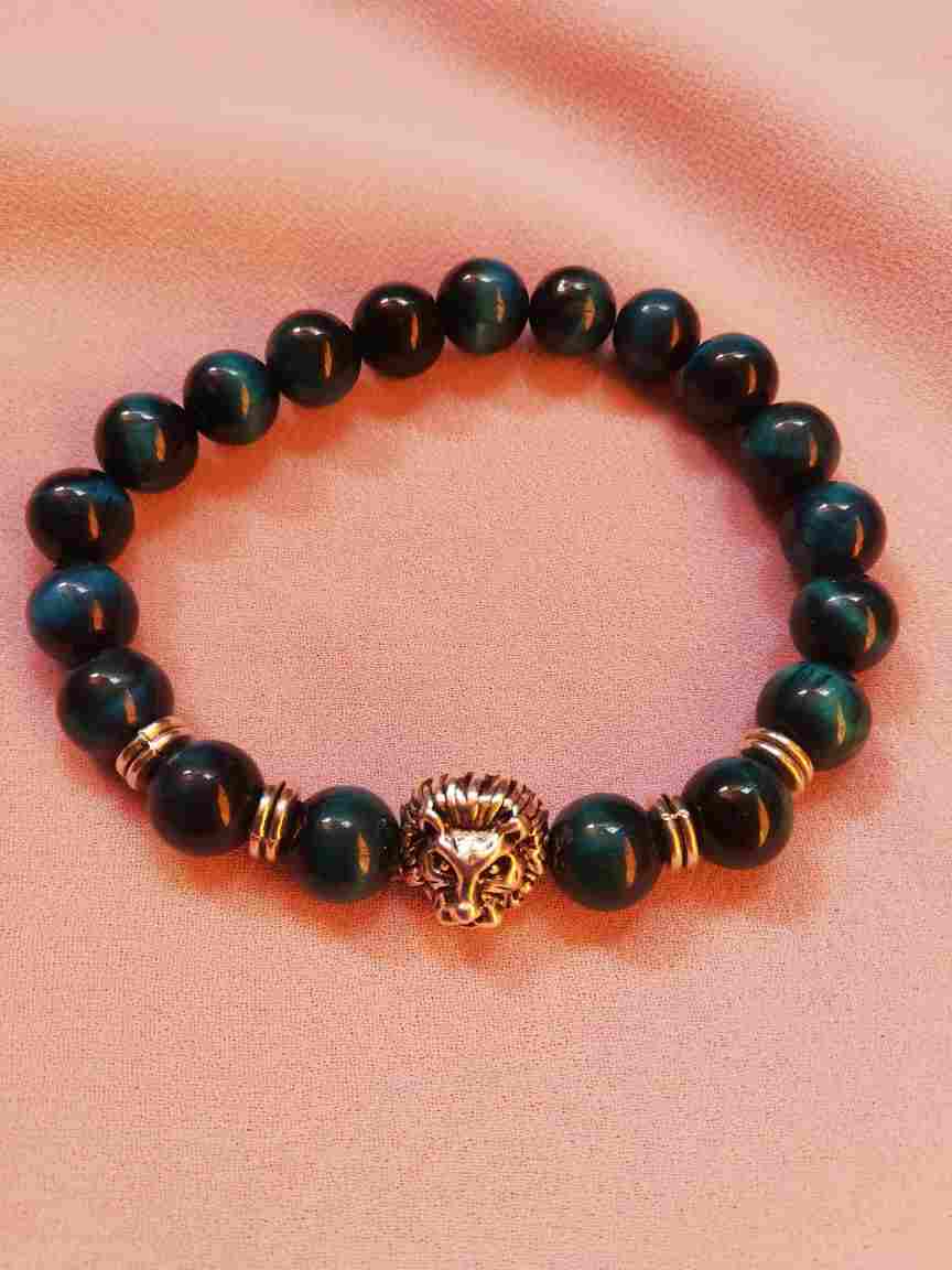 Men's bracelet of onyx
