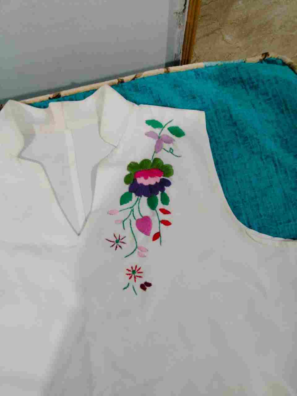 Cat Embroidered Blouse