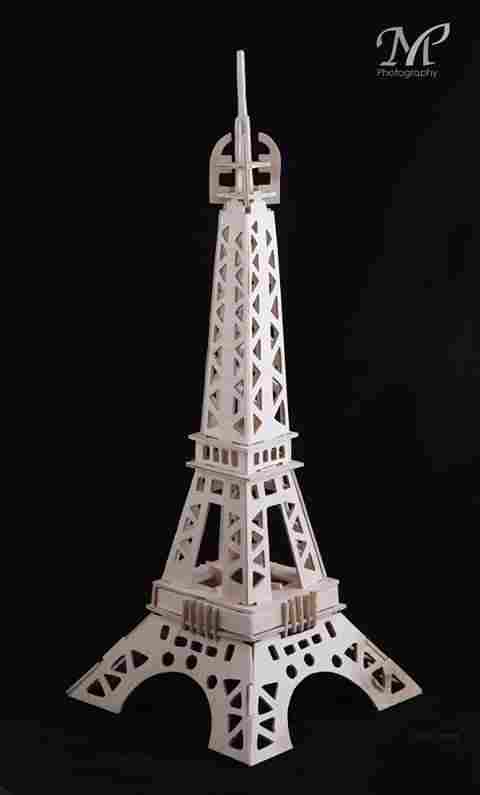 Eiffel Tower, wooden, handmade